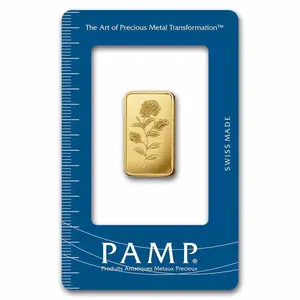 Pamp Suisse Rosa 10 Gram Gold Bar - Large Assay Card