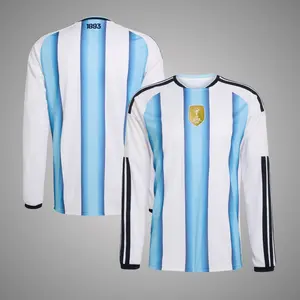 World Cup 2026 Argentina National Team Home Kit Long Sleeve, New Argentina Home Long Sleeve Jersey For Men