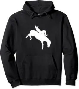 Bareback Bronc Riding Rodeo Cowboy Western Pullover Hoodie - Alexanderdu Shop 86B0BLZ9FJ21