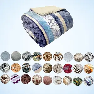 Cozy and Luxurious Flannel/Sherpa Queen Sized Blanket