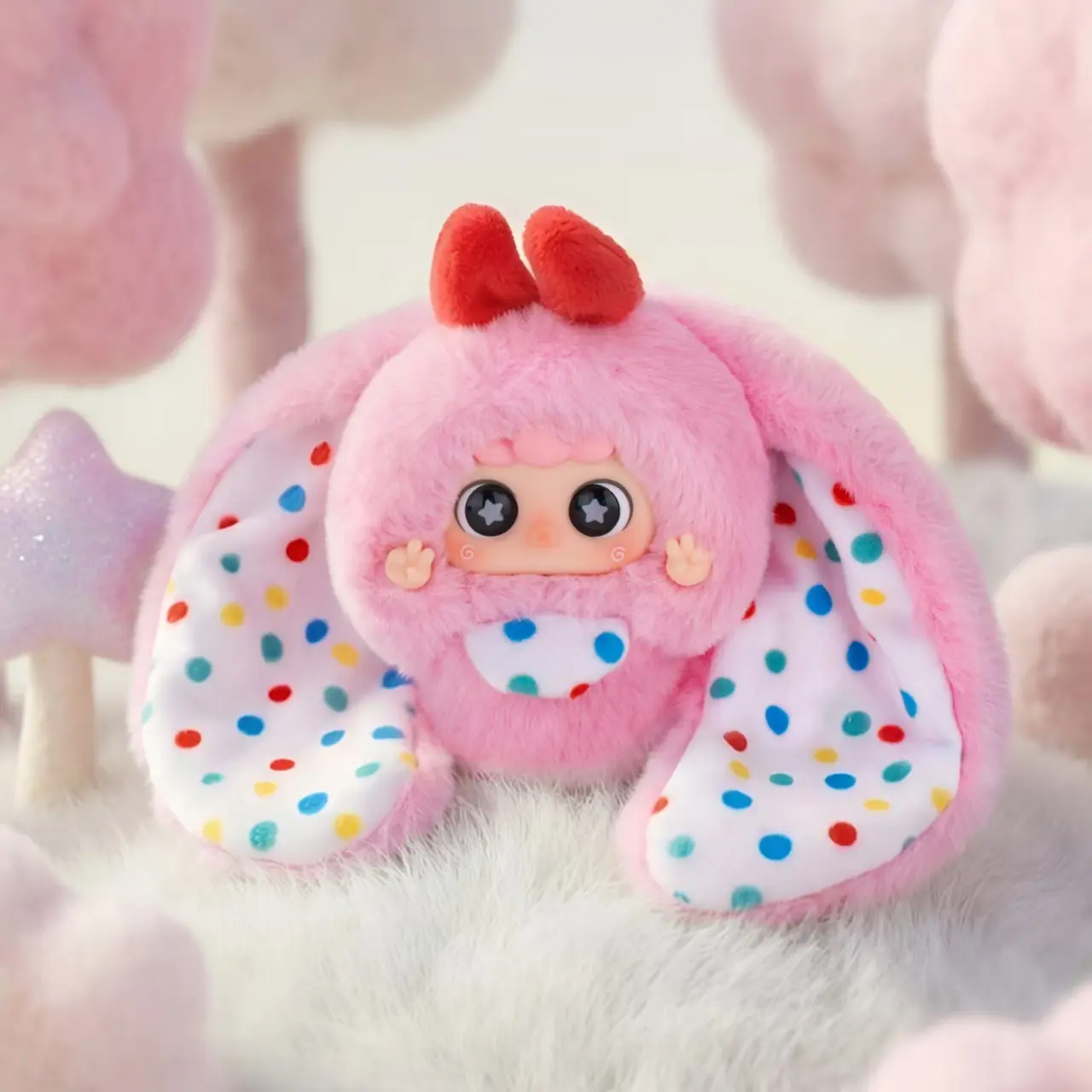 (022）-MIGO'S  Little World Plush  Hanging Ornament  Blind  Box  (Hidden Style Probability 1:120)