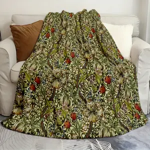Soft Blanket William Morris Golden Lily Breathable blanket Flannel warm blanket soft and comfortable blanket travel blanket birthday gift