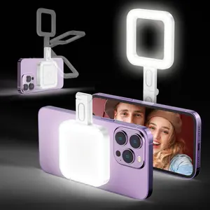 Magnetic Selfie Light, Portable LED Fill Light with Adhesive Ring, Selfie Light for Photography, TikTok Video Call & Video Conference, Selfie Led Lights