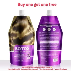 【BOGOF!】KORMESIC Keratin Repair Hair Mask ✨ | Deeply Nourish Damaged Hair, Smooth Frizz, Strengthen & Prevent Breakage. With Hydrolyzed Collagen & Aloe Vera, Easy Absorb & Rinse, Salon-Level Care for Silky, Shiny & Healthy Hair.