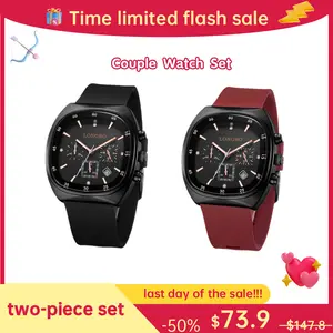 LONGBO Casual Waterproof Open Dial Watch for Men & Women Stylish Durable Square Dial with Luminous Hands & 30M Water Resistance Everyday Elegance