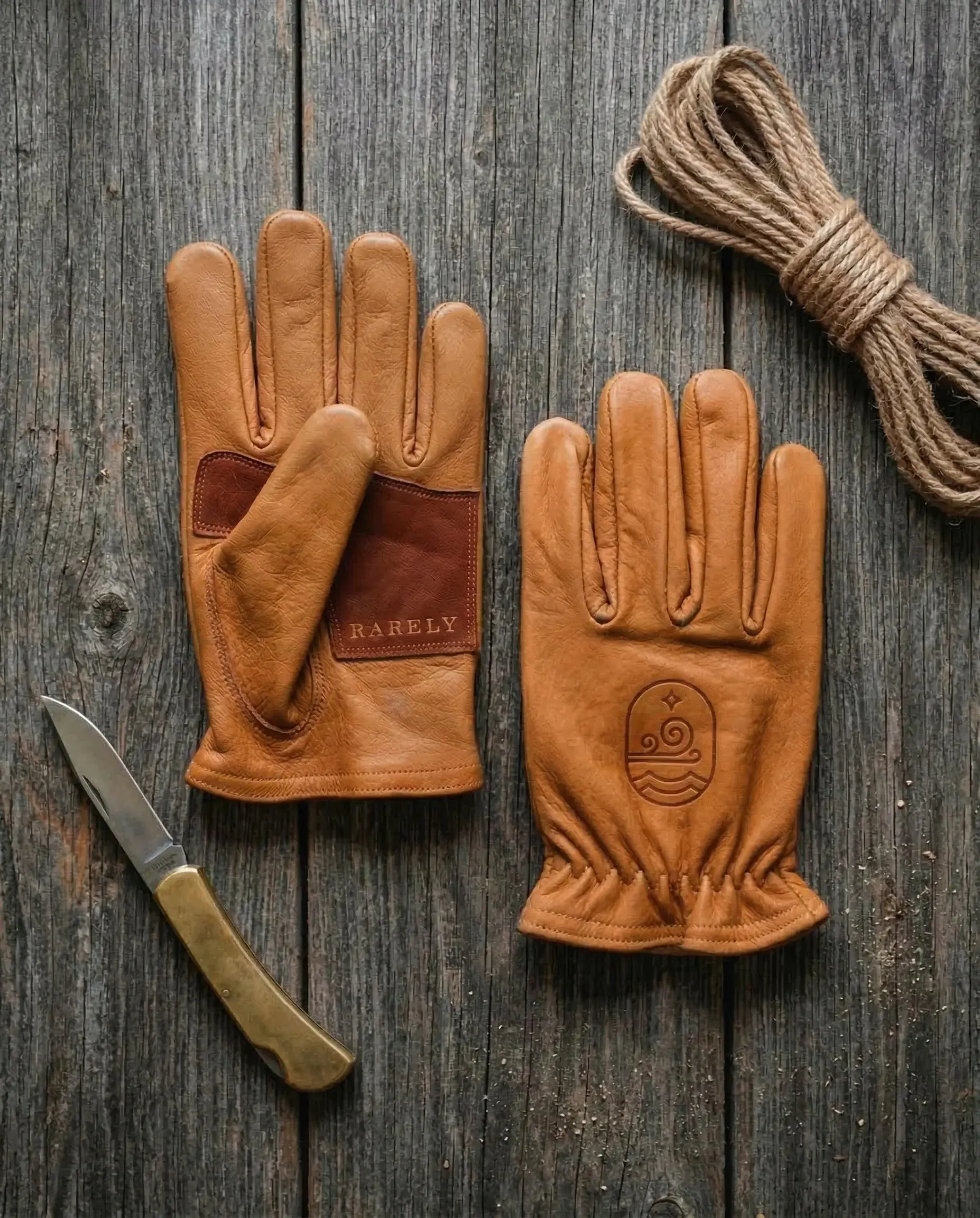 Buffalo Leather Ranching Gloves | Rarely Edition