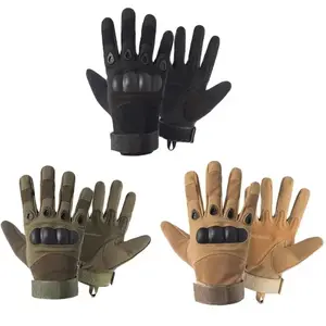 Tactical Full-Finger Gloves with Mitten Hand Design - Heavy-Duty Impact Protection, Reinforced Palm & Wrist Guard, Breathable & Durable for Hunting, Motorcycle, Paintball, Shooting, Skiing, Cycling, Climbing - Multi-Sport Outdoor Gloves (, Green