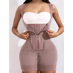 Vista X [2026]1 Count Women's Open Bust Butt Lifting And Tummy Control Shapewear Bodysuit, High Compression Shapewear, Fajas, Colombian Shapewear, With Zipper & Hooks Jumpsuit, Waist Trainer, Underwear, Perfect For All Seasons Daily Wear