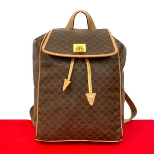 Pre-owned Celine Calfskin Tote Bags Macadam Blazon Leather Backpack