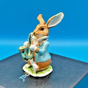 Whimsical Bunny Trinket Box (Magnetic Closure)