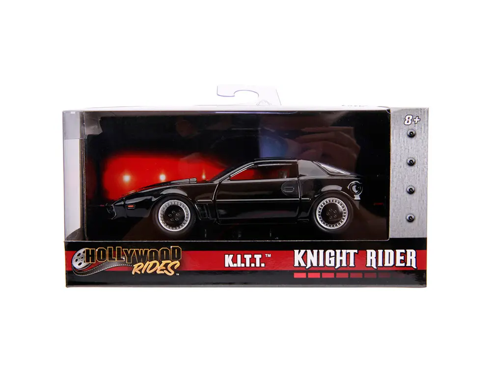 Jada 1:32 1982 Pontiac Firebird KITT – Black – Knight Rider, Open Doors, Hollywood Rides