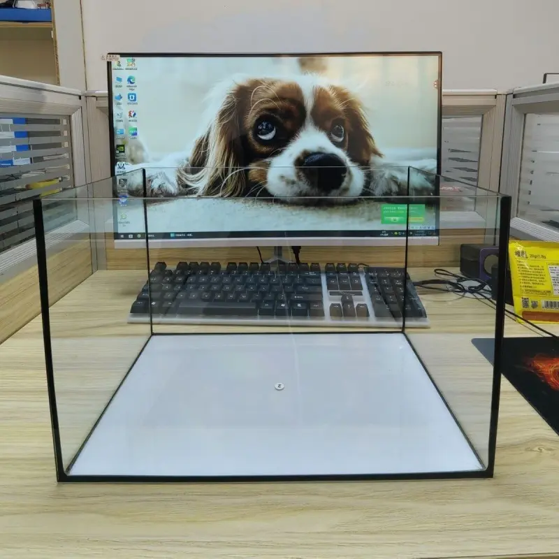 Glass Fish Tank Goldfish Tank Living Room Office Desk Black Coated Right Angle Tempered Ecological Aquascape Low Maintenance Small Hamster Aquarium Glass Fish Tank Goldfish Tank Living Room Office Desk Black Coated Right Angle Tempered Ecological Aquascape Low Maintenance Small Hamster Aquarium