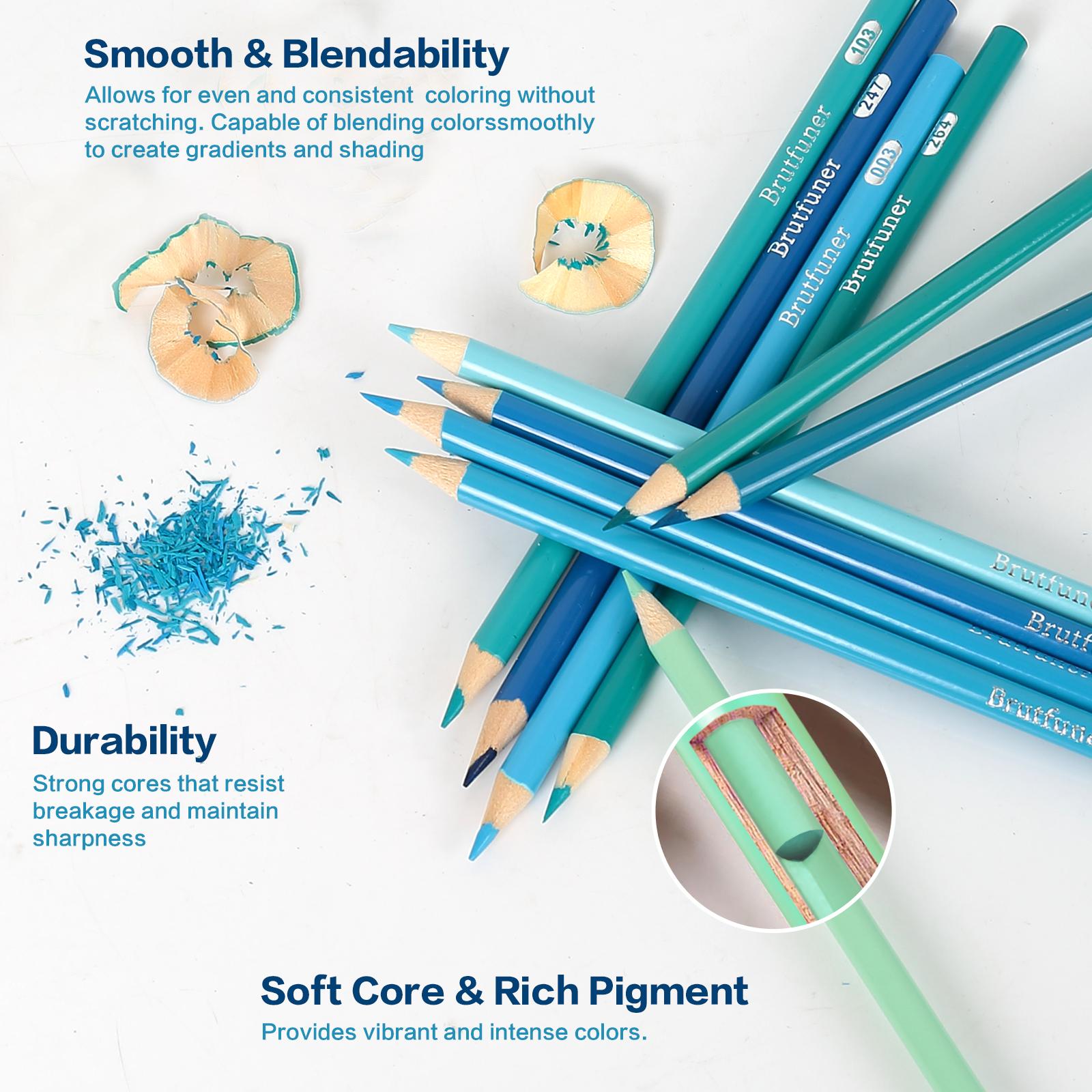 300 Color Artist Colored Pencils Set, Soft Core, Professional Numbered Art Drawing Pencils for Sketching Shading Blending Crafting, Gift Tin Box