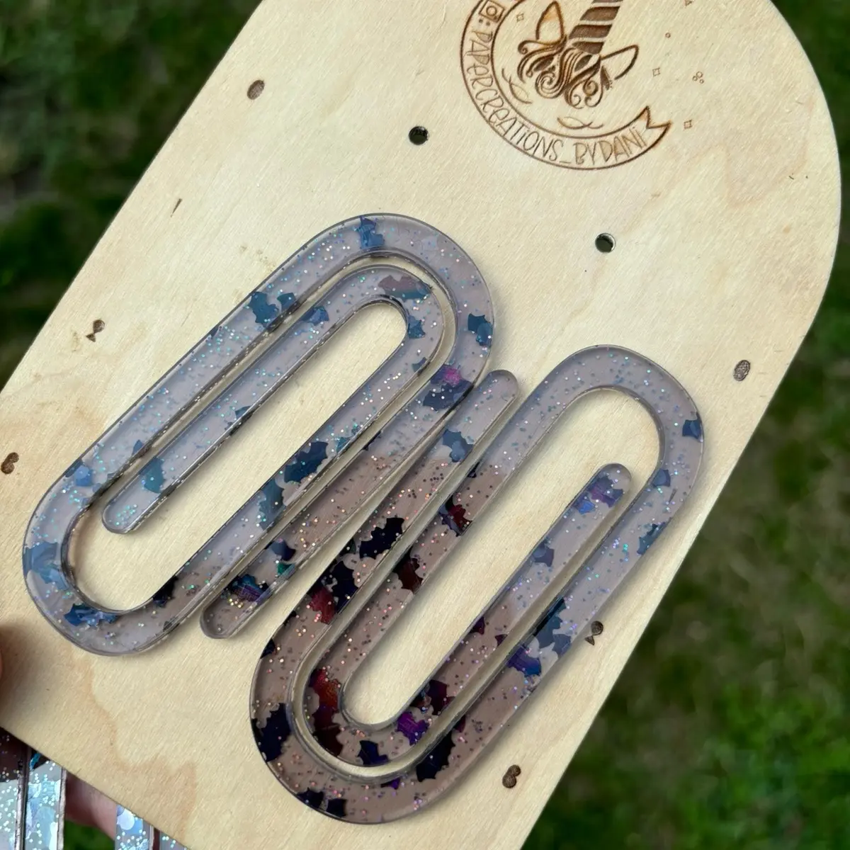 Acrylic bookmarks, paperclip bookmark