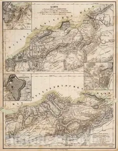 Oran and Constantine, Algeria, 1855 - Historical Map Reproduction