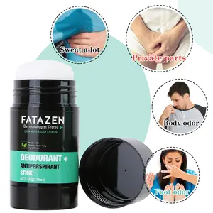 Fatazen Anti-Perspirant Deodorant Stick with Rose Oil & Mint Extract, Antioxidant Aging Defense, Strong Sweat Control, Daily Essential