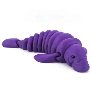 Prospect 3D - 3D Printed Manatee Figurine – 6" x 9.5" – Ocean Lover Desk &amp; Shelf Decor