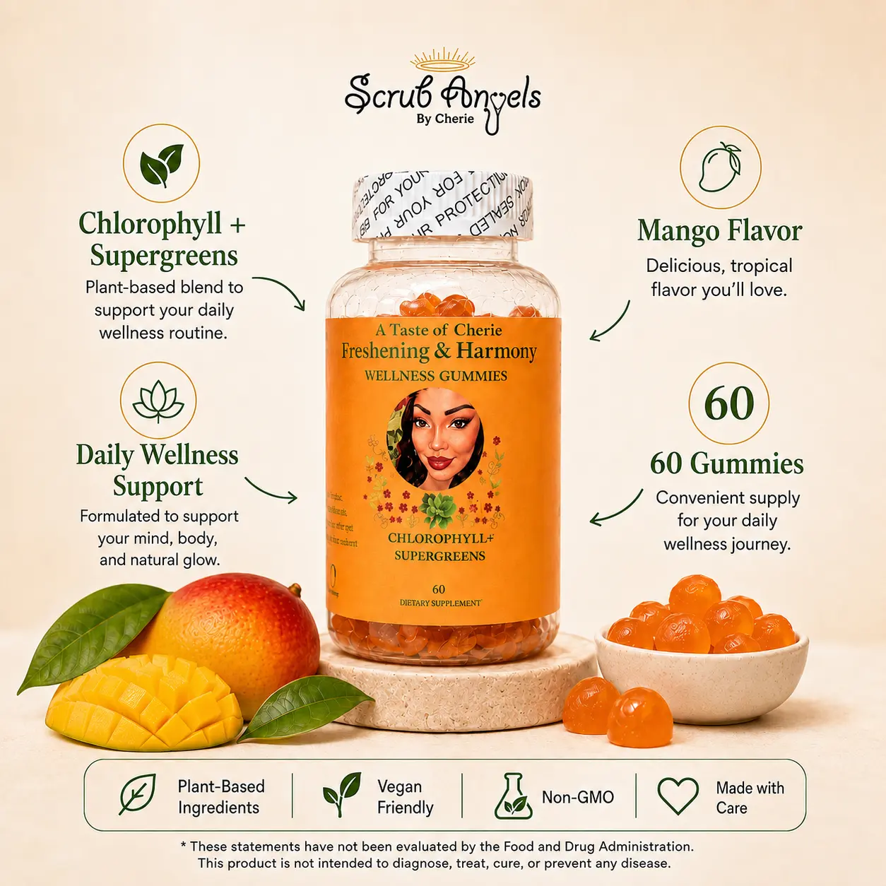 Scrub Angels - Refreshing & Harmony Chlorophyll Gummies