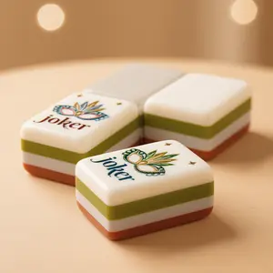 American Mahjong Sets Tiles Acrylic Material 4-layer 160pcs Engraved American Mahjong Sets Premium Quality Mahjong for Entertainment