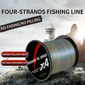300/500m X4 color super strong tensile and wear-resistant fishing line for sea fishing and freshwater fishing, with universal assistance for long-range casting to easily hit the target fishing spot, suitable for beginners and professionals in fishing.