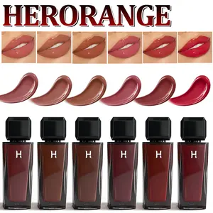 HERORANGE Hydrating Lip Stain Transfer-Proof Long-Lasting Moisturizing Color 6 Piece Set for Festivals Christmas Halloween Valentine's Gift for Teens Women Affordable Luxury Lip Kit Gloss Lipstick Makeup Glossy Moisturizer Moisture Hydrate Cosmetic !