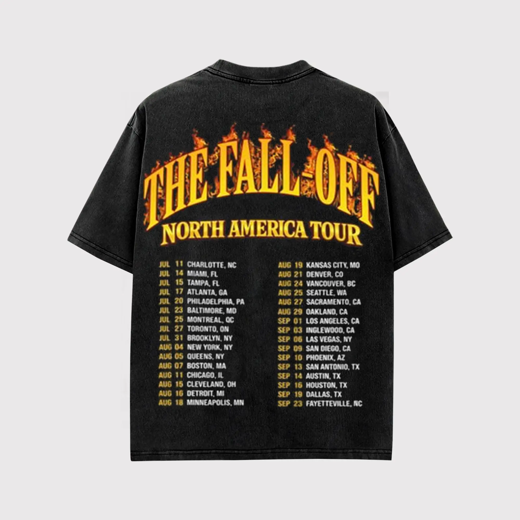 J. Cole - The Fall-Off Tour Graphic For Cold World High-quality