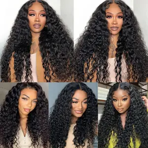 Recool Deep Wave Glueless Wig Curly Ready to Go Wigs For Women 200% Density No Glue 6x5 Large Lace Wig Pre Cut Pre Bleached#TikTokShopBlackFriday