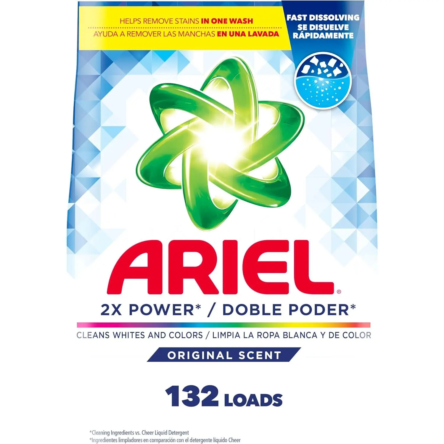 Powder Laundry Detergent, Original Scent, 211 oz, 132 Loads