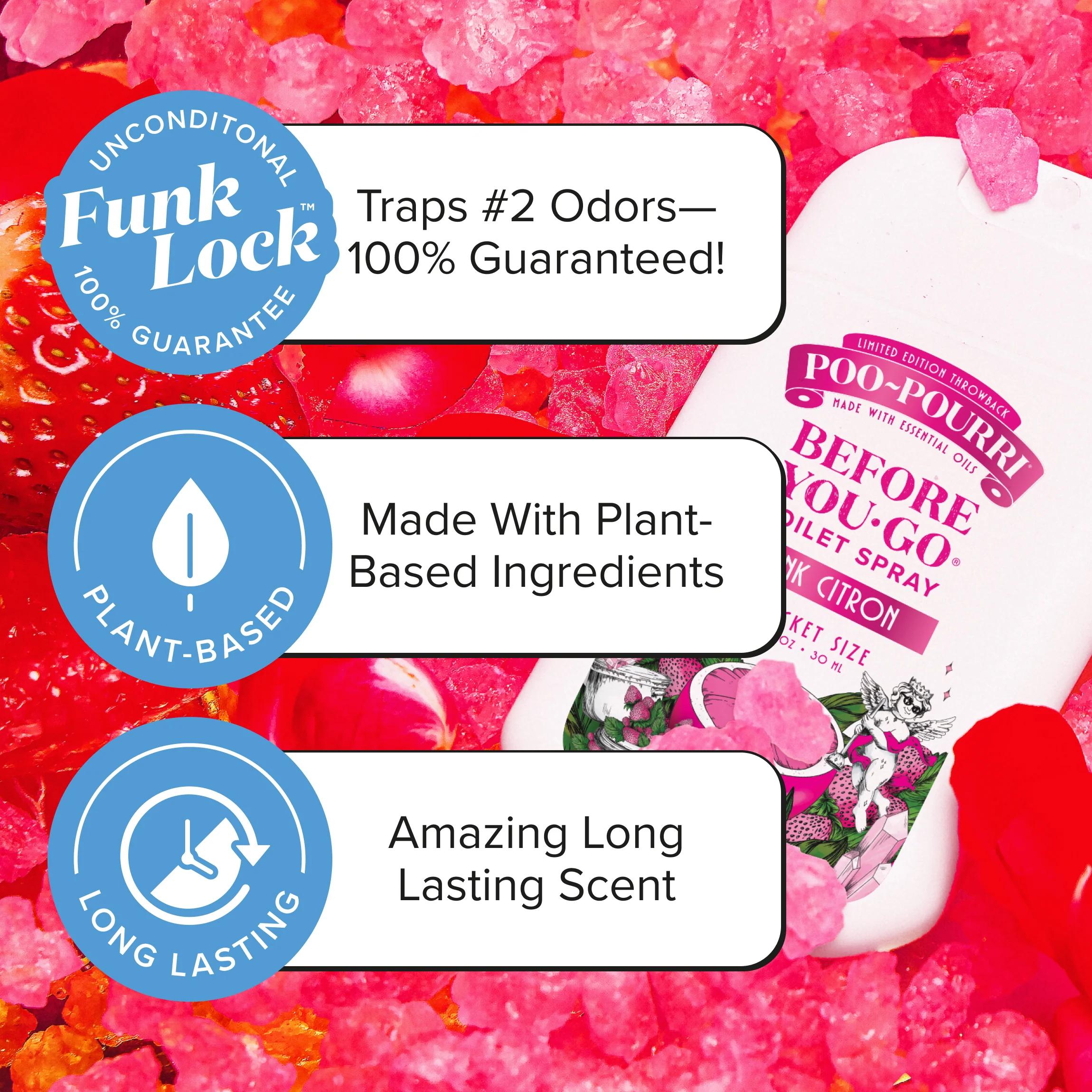 Poo~Pourri Pocket Spray 1oz - Travel Ready Before-You-Go Toilet Spray