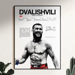 Merab Dvalishvili Poster, UFC Wall Print, MMA Digital , Fighter Poster, Gym Poster, UFC Fan Room Decor, Gift for Him, ufc Champion