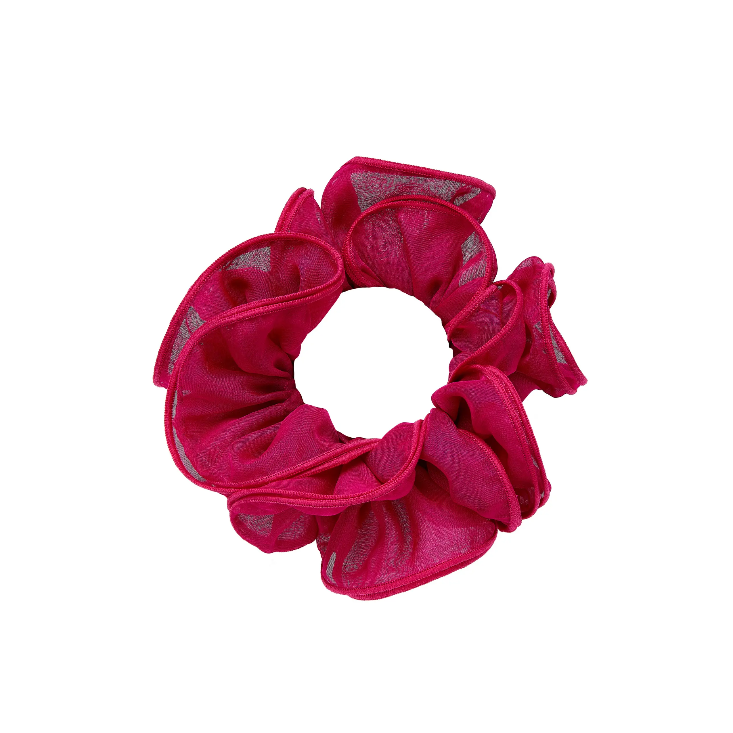 Nolita Ruffle Fuchsia Hair Tie