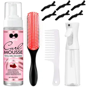 10 Count Curl Mousse Kit Styling Mousse for Women - Definition Curl Control, Hydration, Hair Foam for Curly & Wavy Hair Gel Frizz Nourishing Hydrating