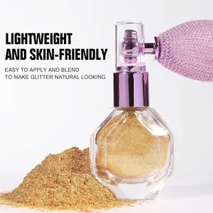 HANDAIYAN Diamond Shimmer Highlighter Powder Spray - Waterproof, Smudge-Proof, Matte Finish, Long-Lasting, Fade-Resistant, Compact, Portable, for Body, Face, Hair, Clothes, High Gloss Glitter, Makeup Essential - Cosmetic