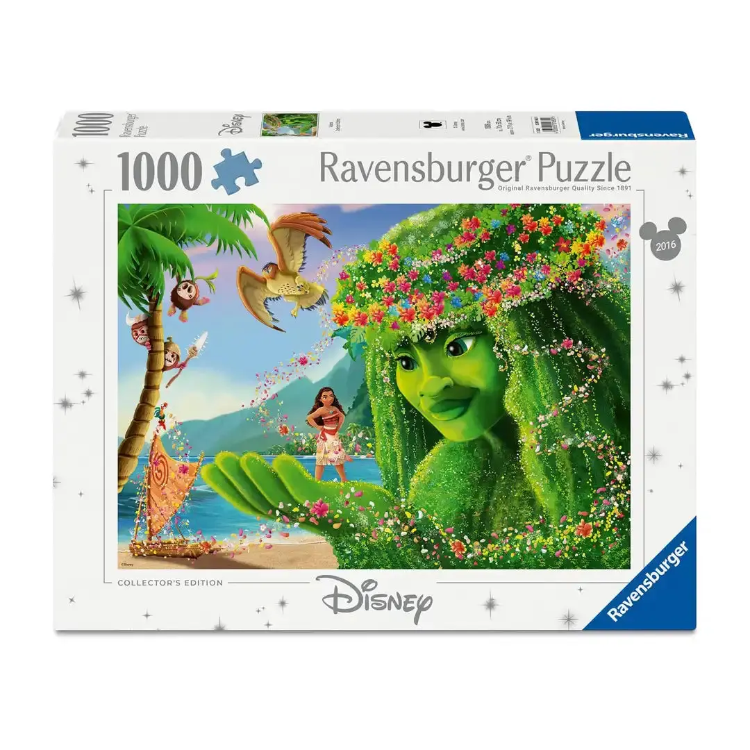 Ravensburger Disney Moana Collector's Edition 1000-Piece Interlocking Puzzle, FSC Certified Materials, Ages 12+, Gifting Option, Learning Tool for Memory Training & Observation, Relaxing Screen Time Alternative Collectible Toy