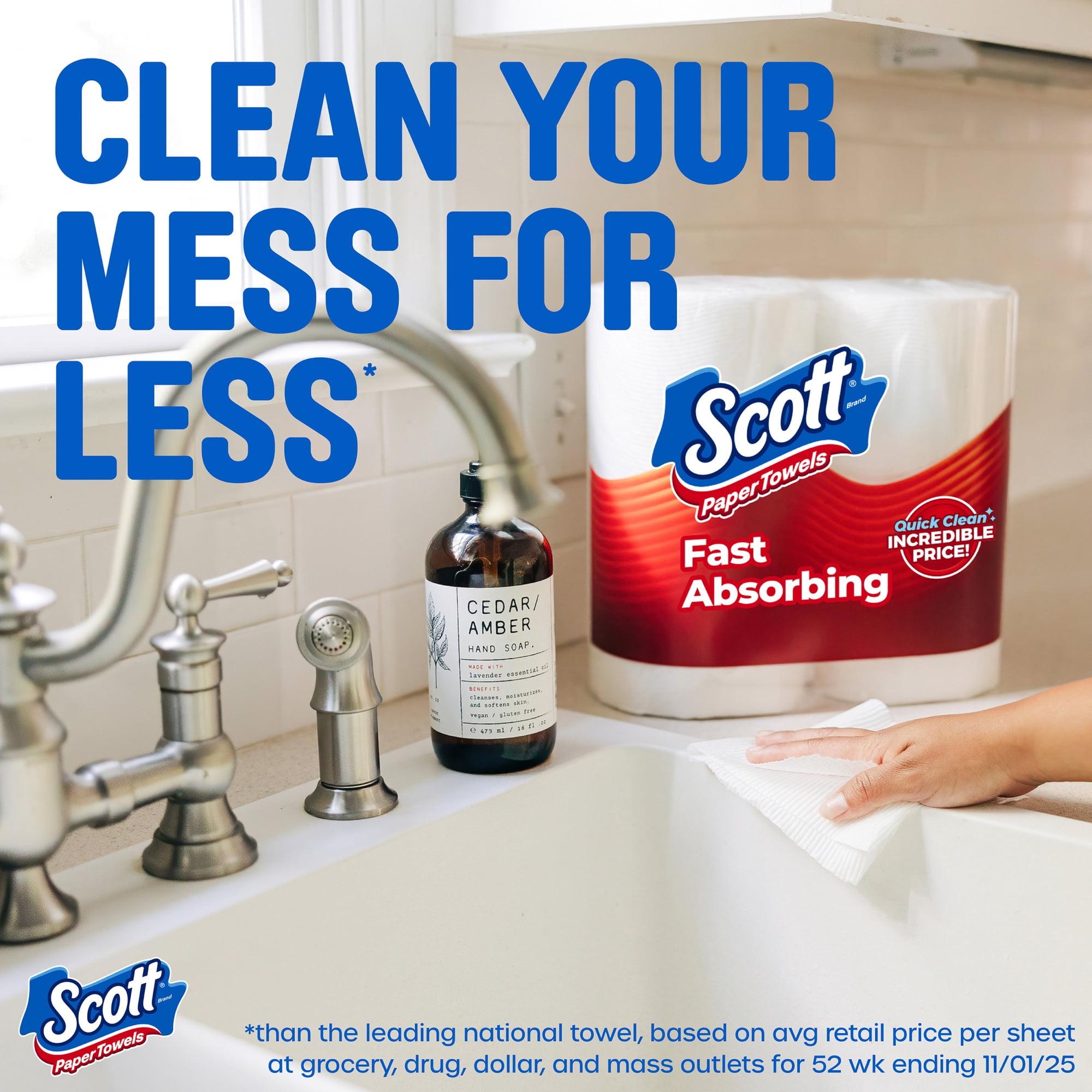 Scott Paper Towels, Choose-A-Sheet, 12 Double Rolls