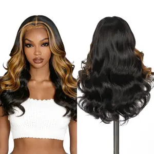 [NEW] Alipearl Wigs Pre styled Blonde Highlight Glueless Wavy 5x5 Lace Closure Wig With Drawstring Ready to Go Pre Cut Pre Plucked Human Hair