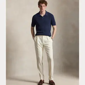 Polo Ralph Lauren - Linen Johnny-Collar Sweater Polo Ralph Lauren - Linen Johnny-Collar Sweater