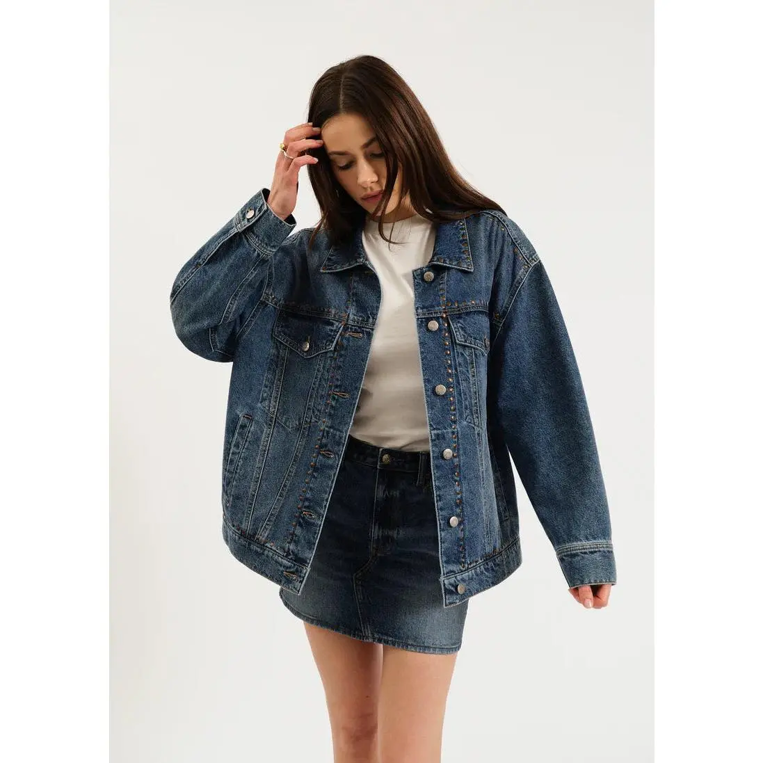 DAZE | Beau Boyfriend Jacket - Vintage Blue