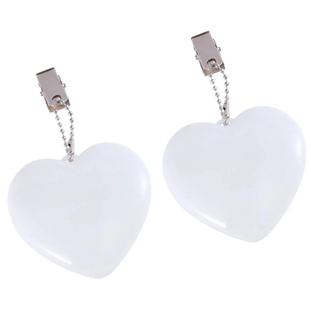 Heart Shaped Bag Illuminator, 2 Counts Touch Sensor Night Light, Portable Keychain Light for Women Ladies Girls, Mobile Phone Accessories