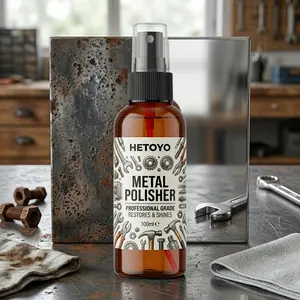 Metal parts oxidation cleaning spray, polishing and brightening in one, special maintenance for hardware utensils.