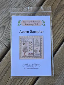 Elizabeth's Designs - Flowers and Friends Stitching Club - Acorn Sampler - Cross Stitch Kit