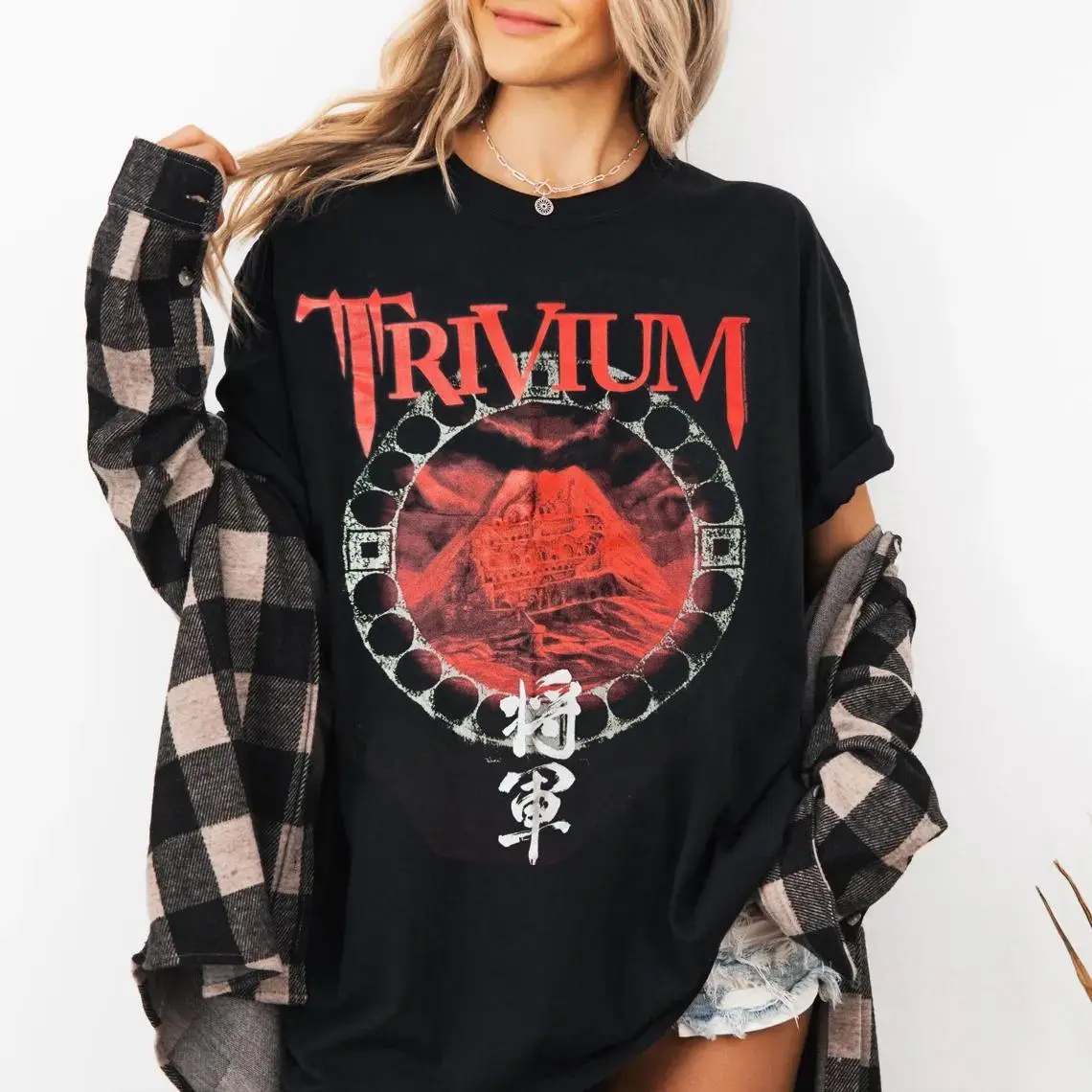 Trivium Shogun World Tour T-Shirt Metal Band Tee Trivium Shogun World Tour T-Shirt Metal Band Tee