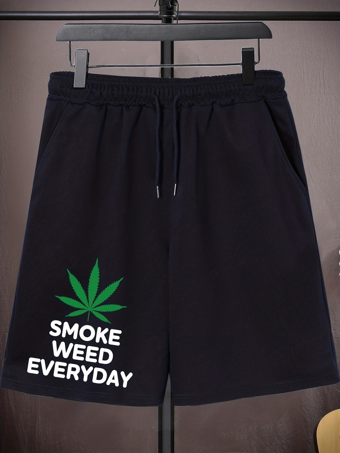 Men'S Oversized Print Drawstring Solid Color Sports Shorts with Extra Elasticity for Spring And Summer, Plus Size