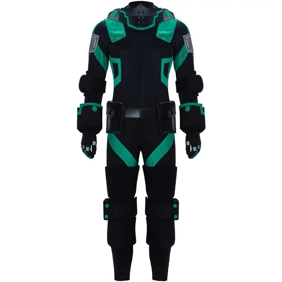 Anime Hero Cosplay Costume Men's Black Battle Suit Halloween Outfits