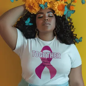 Breast Cancer Awareness Month Graphic T-Shirt  Heavy Cotton Unisex Support Hope Unity Design