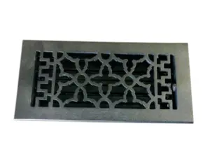 IRON ADJUSTABLE FLOOR VENT REGISTER ORNATE VINTAGE DESIGN 4" X 10" DIFFUSOR HOME