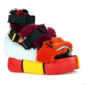 Cranberry 14 Multi Footwear for Women with Bungee and Platform Design, Ideal for Summer and Walking