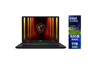 MSI Crosshair 16" 240 Hz - Intel Core Ultra 7 255HX - GeForce RTX 5060 GPU - 32GB DDR5 Memory - 1TB SSD - Windows 11 Home  (Crosshair 16 HX AI D2XWFKG-076US )