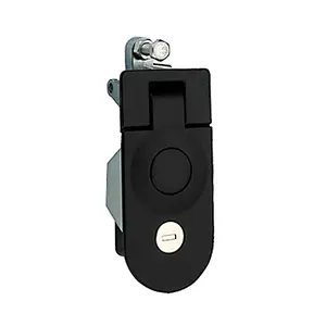 Exposed Waterproof Press Type Mechanical Black Door Lock With Adjustable Flat Lock