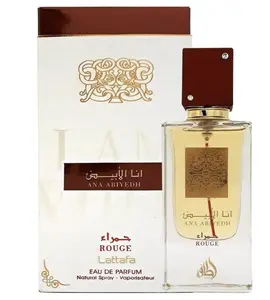 Lattafa Perfumes Ana Abiyedh Rouge for Unisex Eau de Parfum Spray, 2.0 Ounce / 60 ml Fragrance Evening